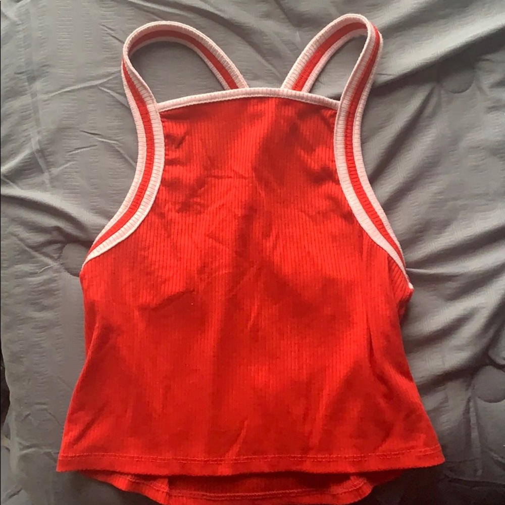 Red crop top